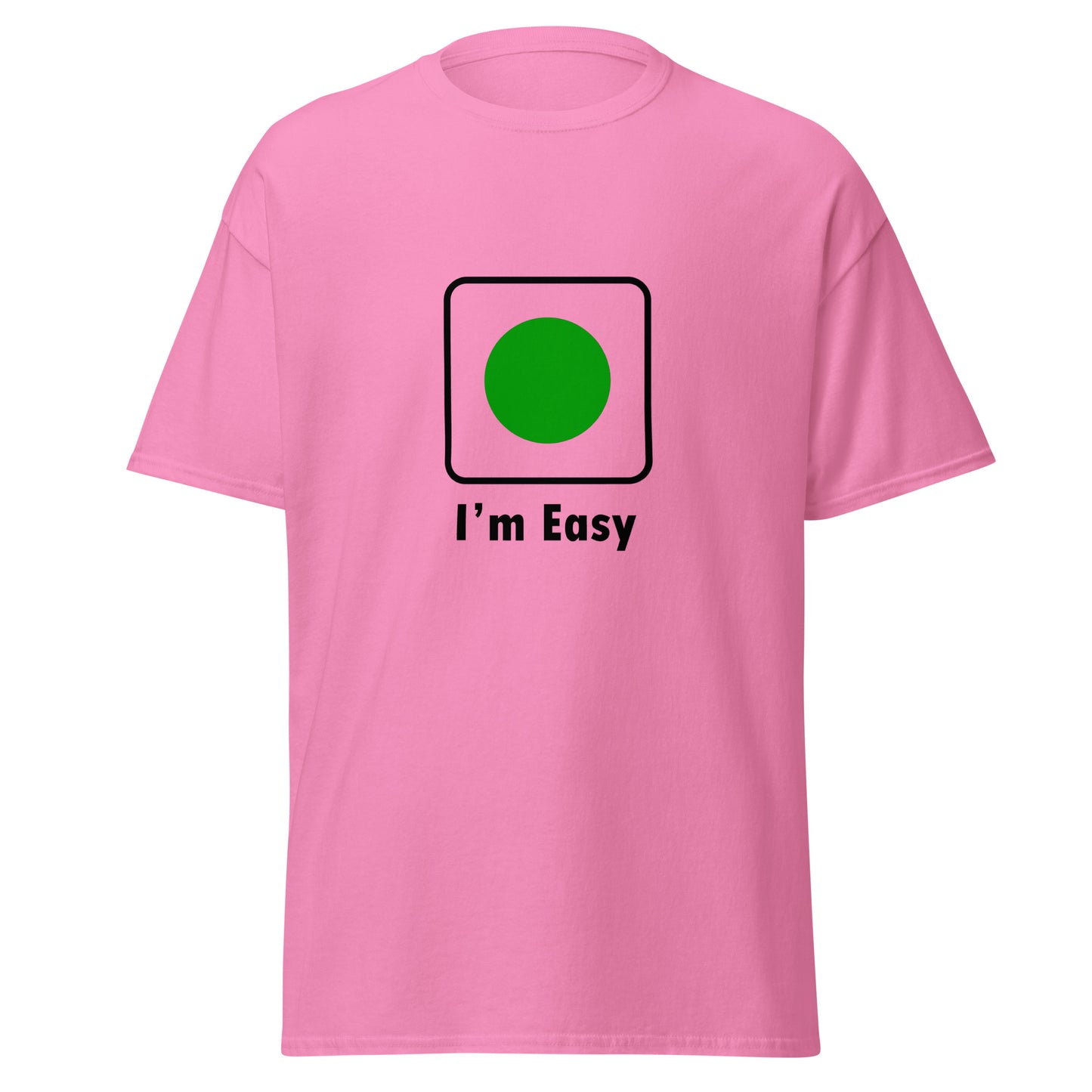 I'm Easy Green Circle Skiing Funny T-shirt (Big and Tall)