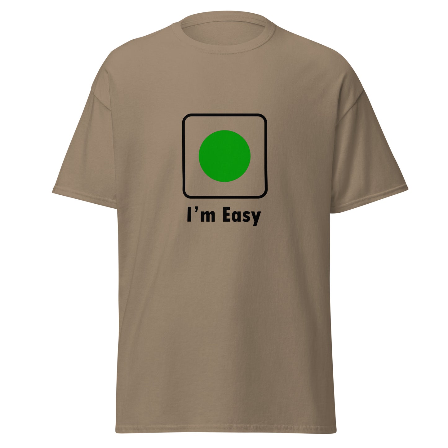 I'm Easy Green Circle Skiing Funny T-Shirt