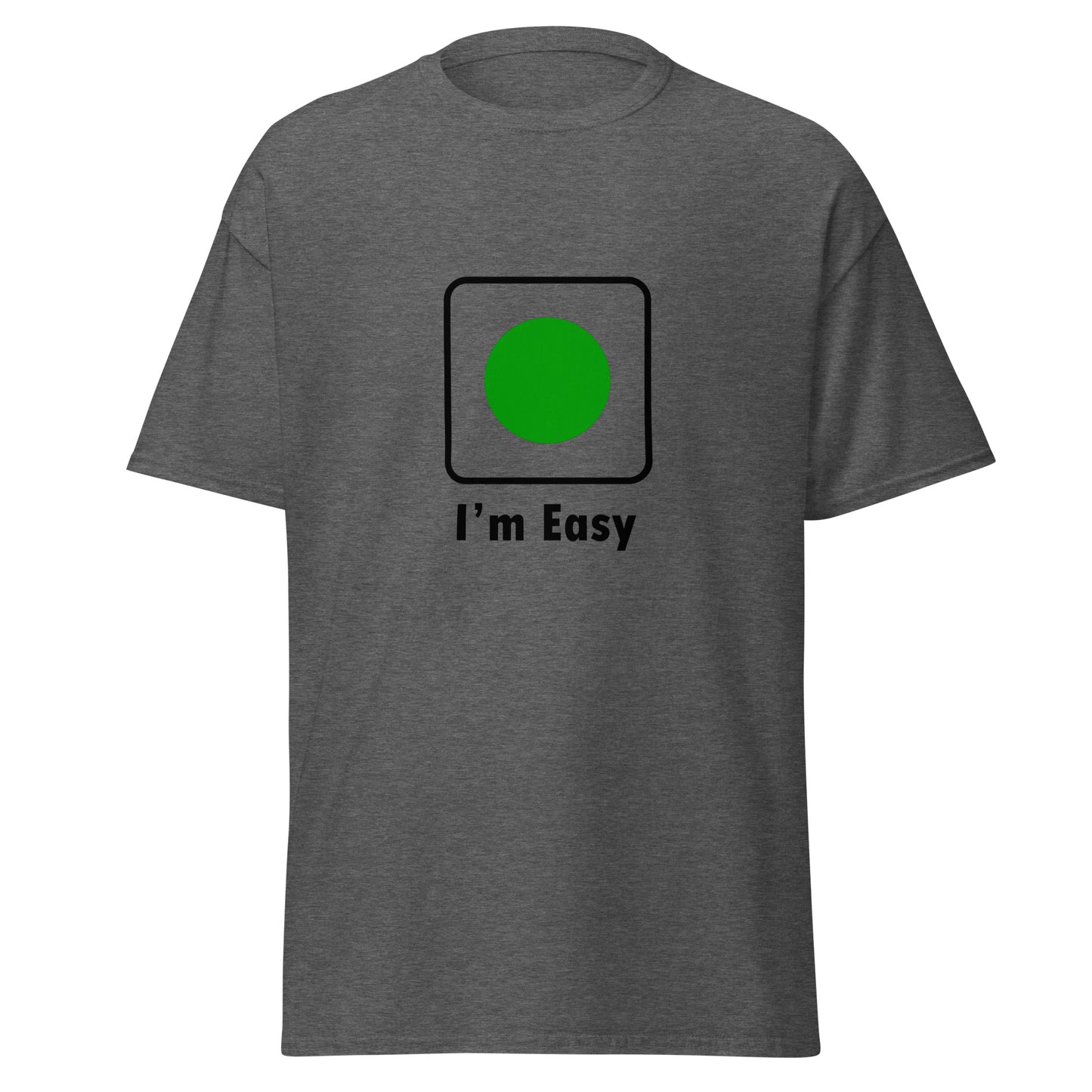 I'm Easy Green Circle Skiing Funny T-shirt (Big and Tall)