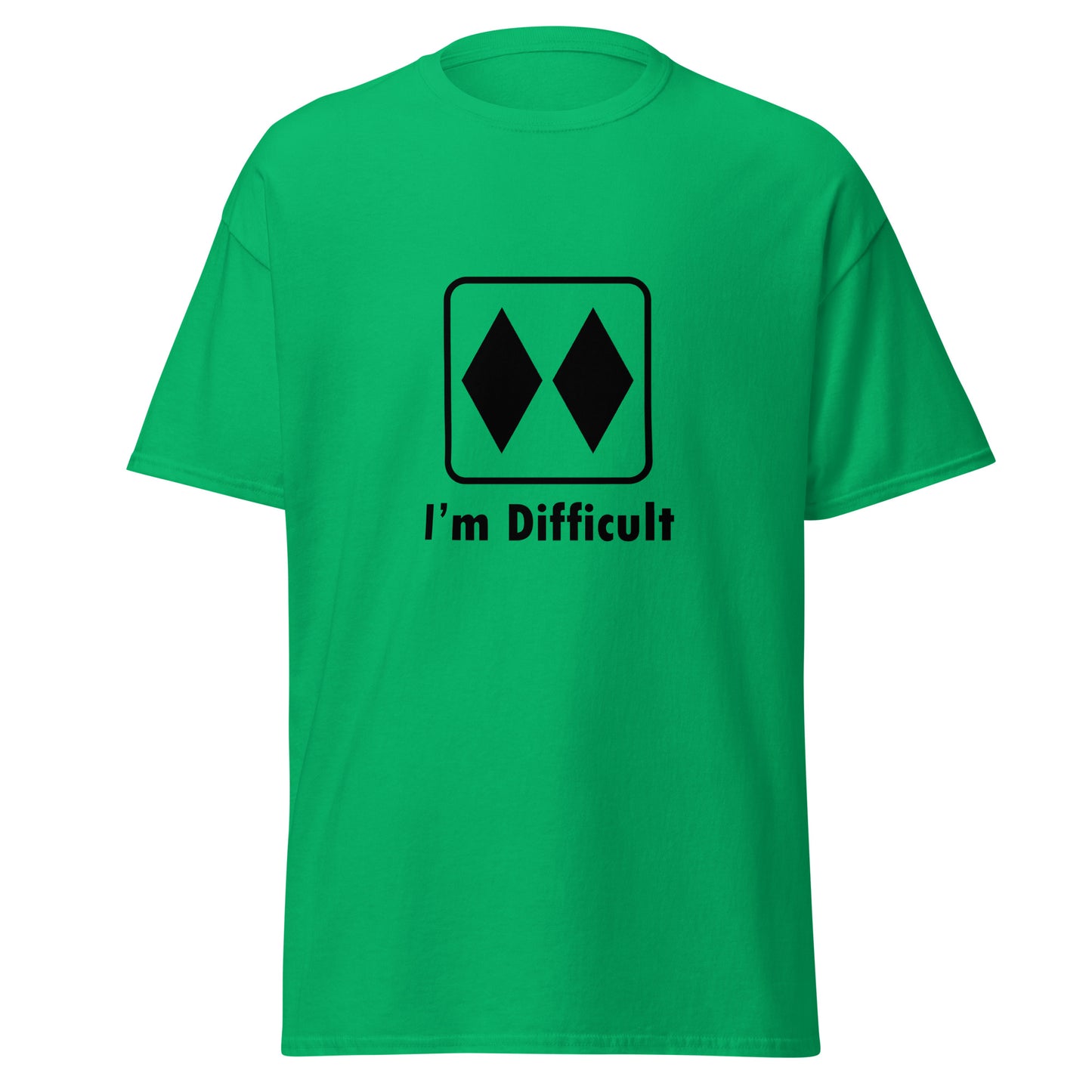 I'm Difficult Double Black Diamond Skiing Funny T-Shirt