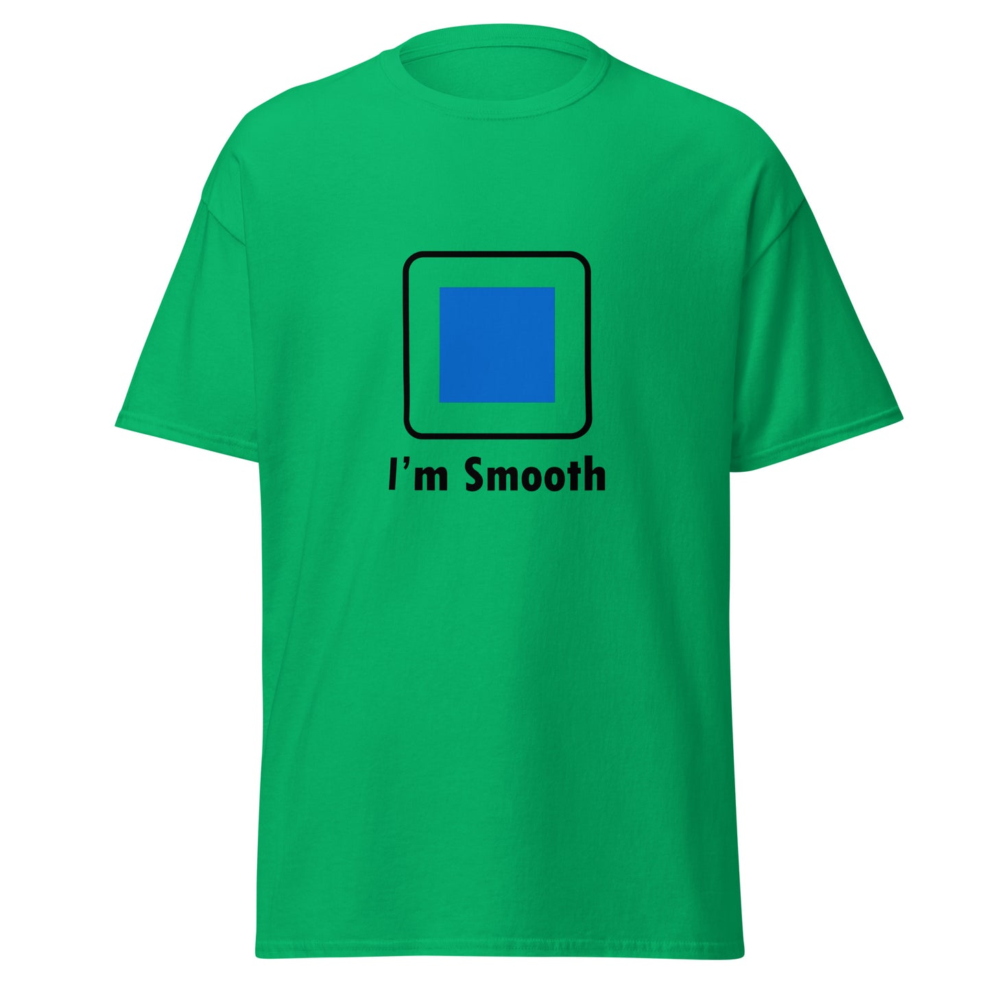 I'm Smooth Blue Square Skiing Funny T-shirt (Big and Tall)