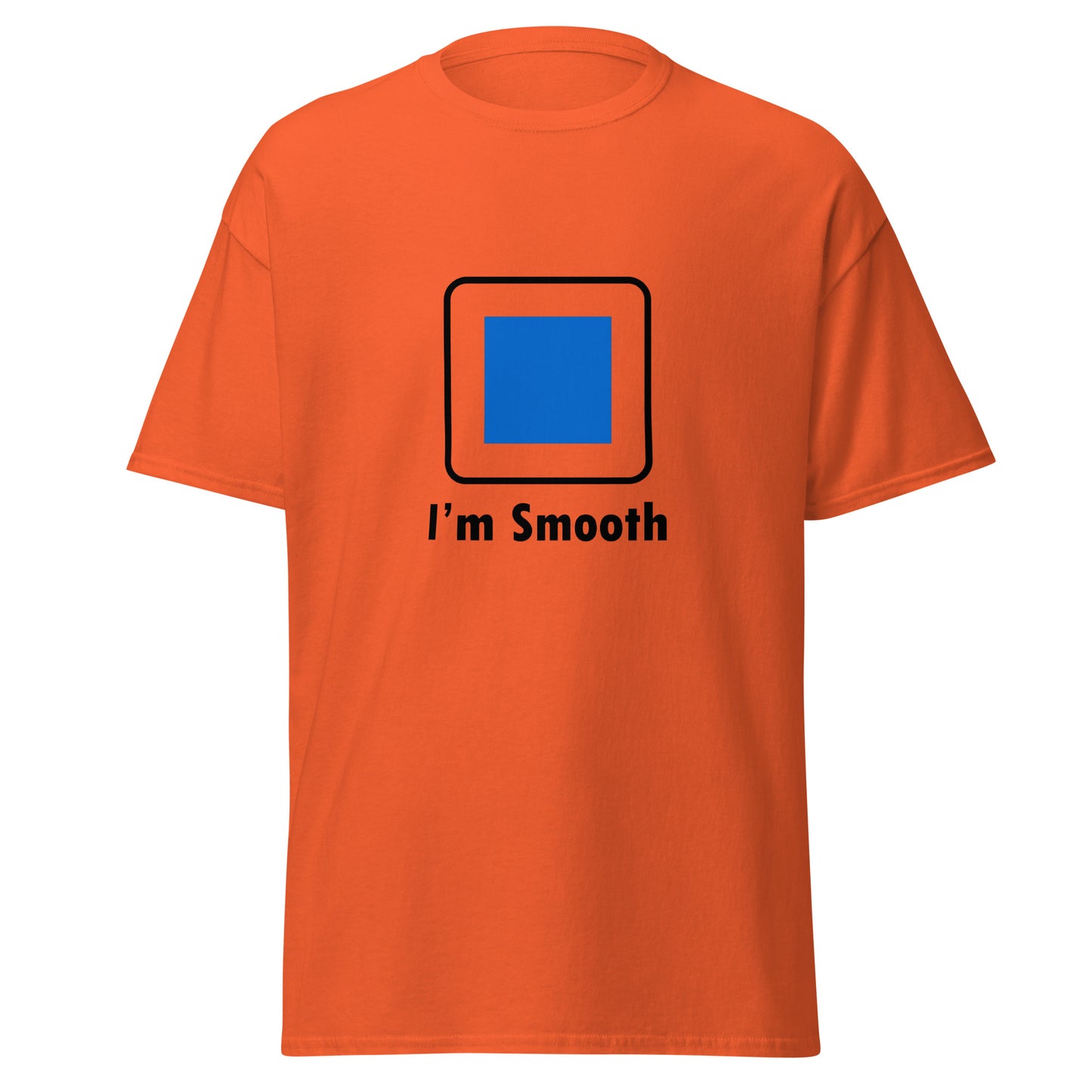 I'm Smooth Blue Square Skiing Funny T-shirt (Big and Tall)