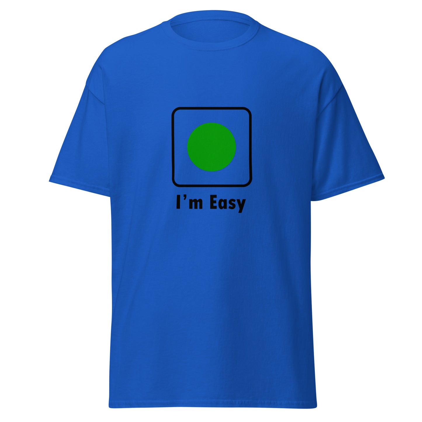 I'm Easy Green Circle Skiing Funny T-shirt (Big and Tall)