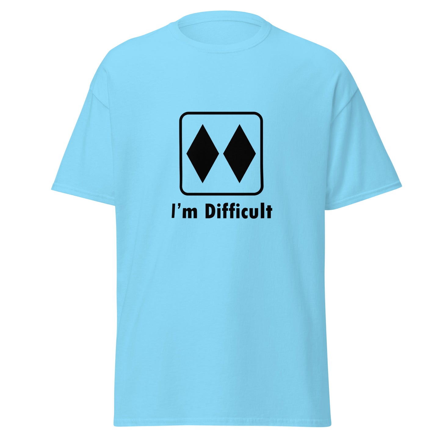 I'm Difficult Double Black Diamond Skiing Funny T-Shirt