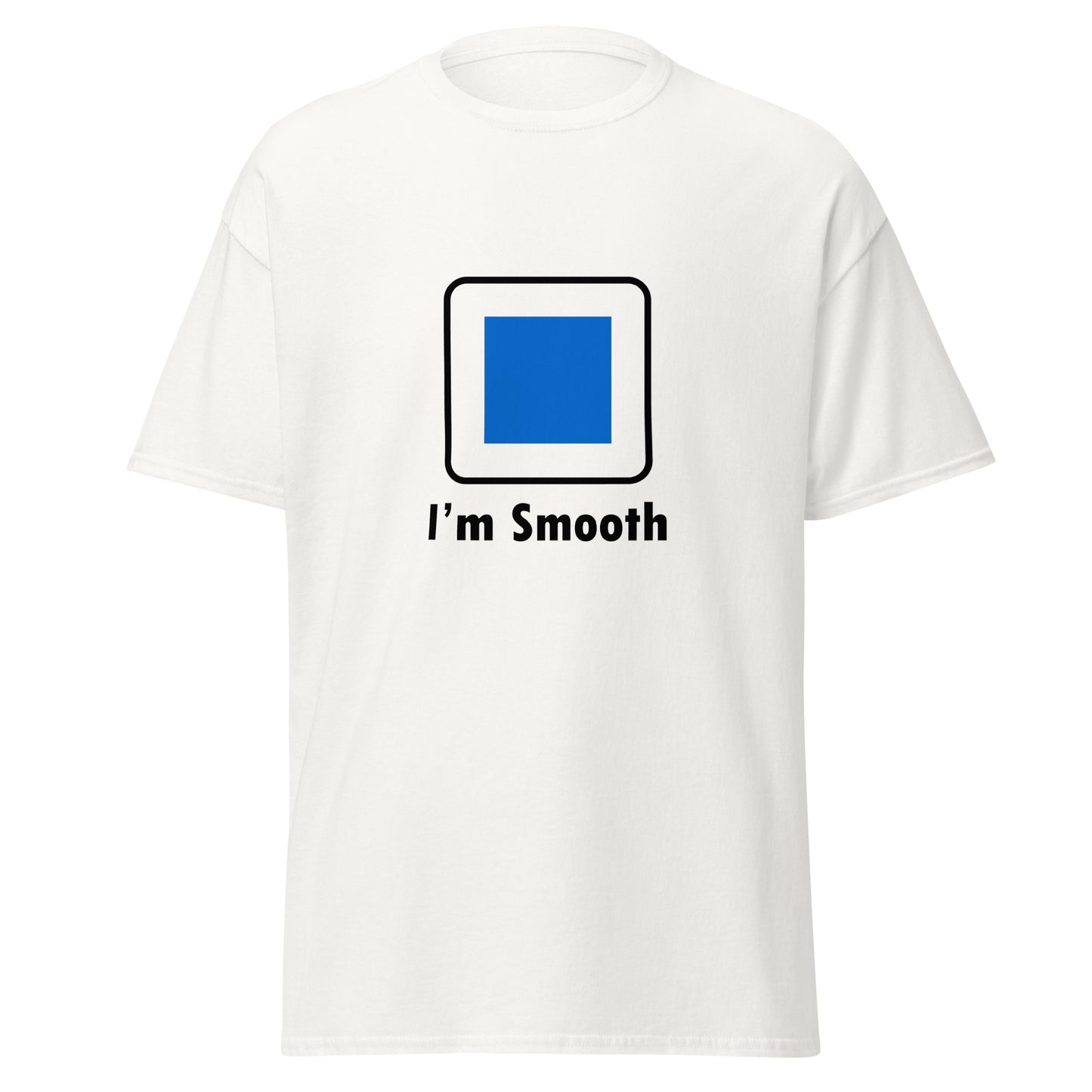 I'm Smooth Blue Square Skiing Funny T-Shirt
