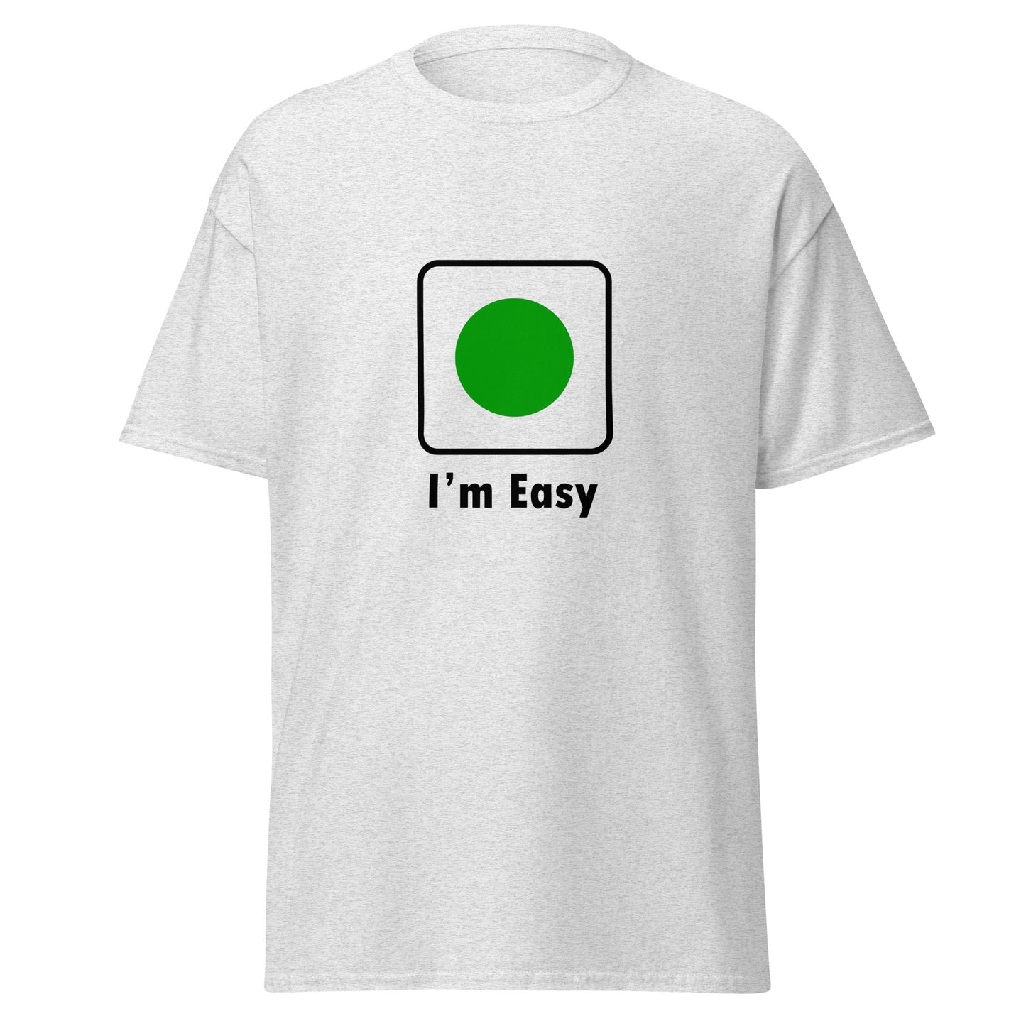 I'm Easy Green Circle Ski and Mountain Biking Funny T-Shirt