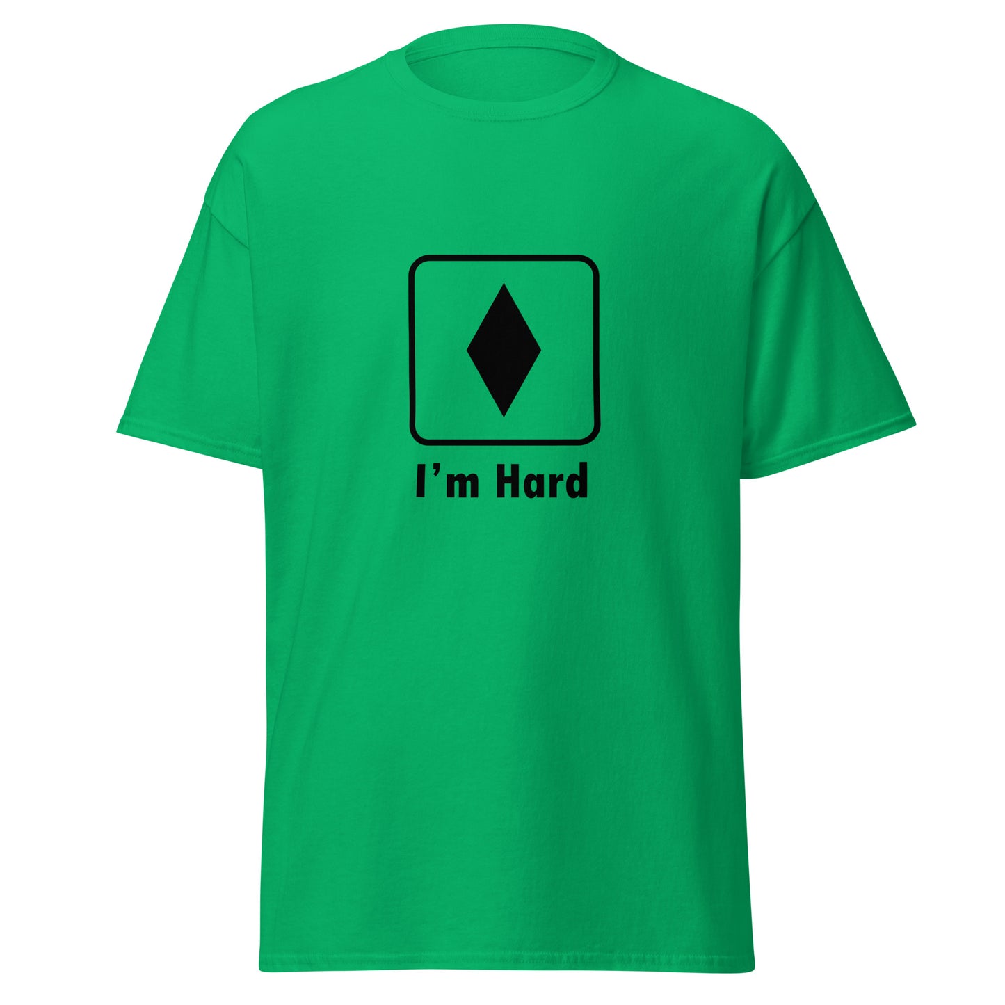 I'm Hard Black Diamond Ski and Mountain Biking Funnty T-Shirt (Big and Tall)