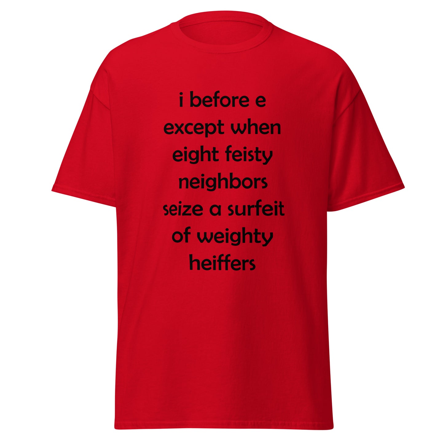 I Before E Funny T-shirt