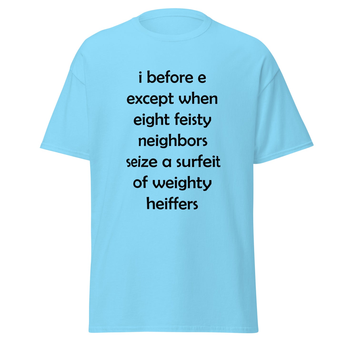 I Before E Funny T-shirt